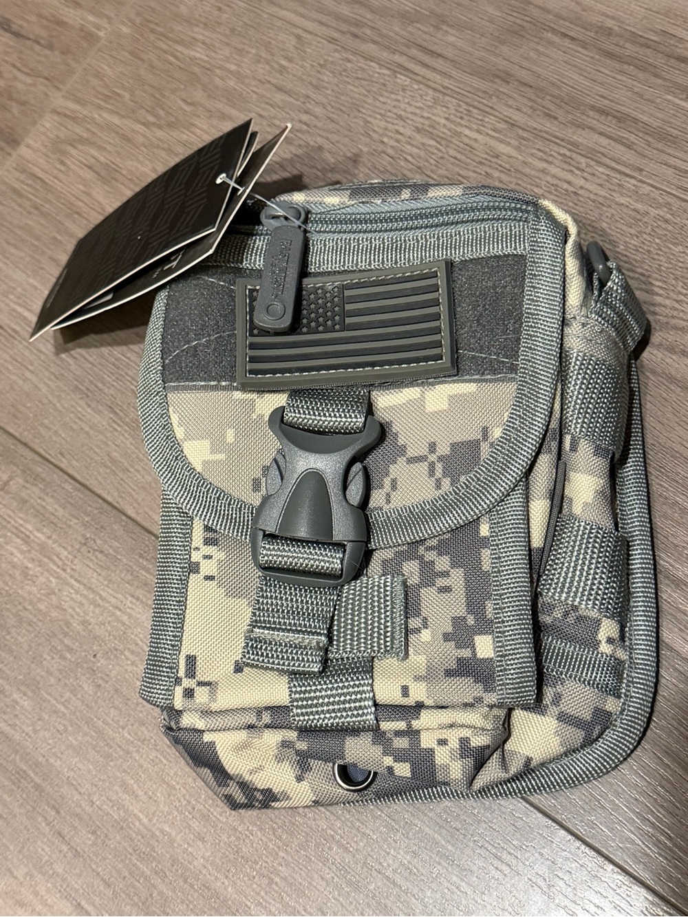 Tactical Digital Camo Utility Pouch - Gray